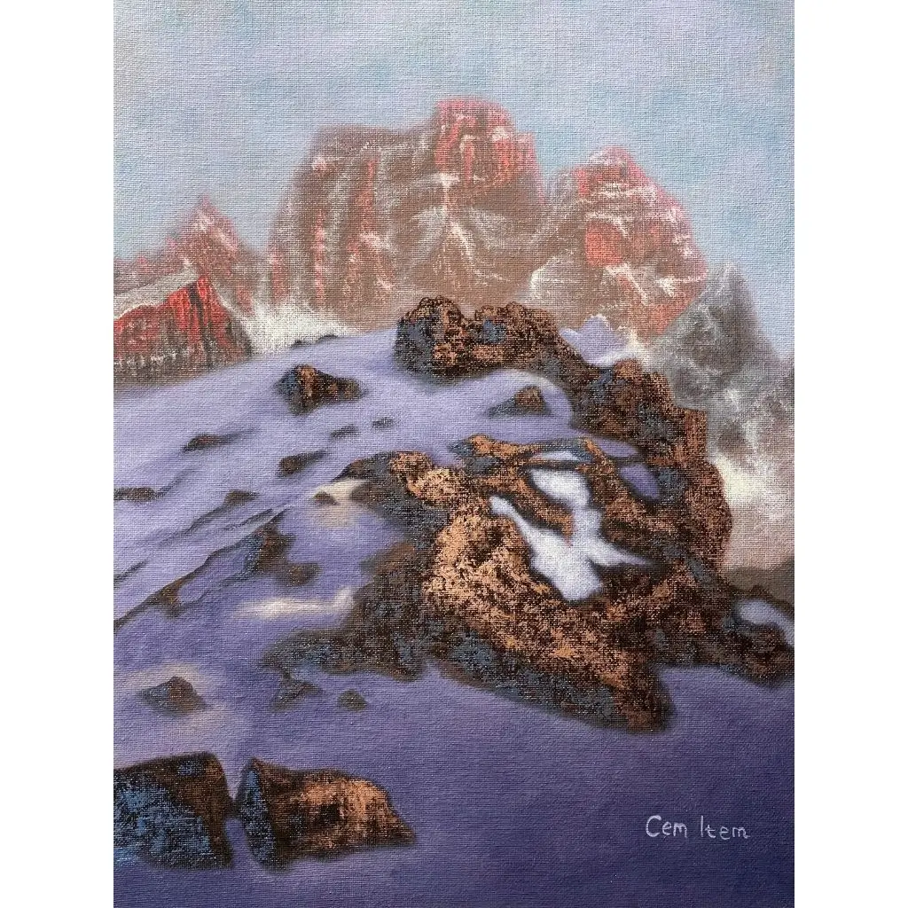 P049 The Snowy Rocks