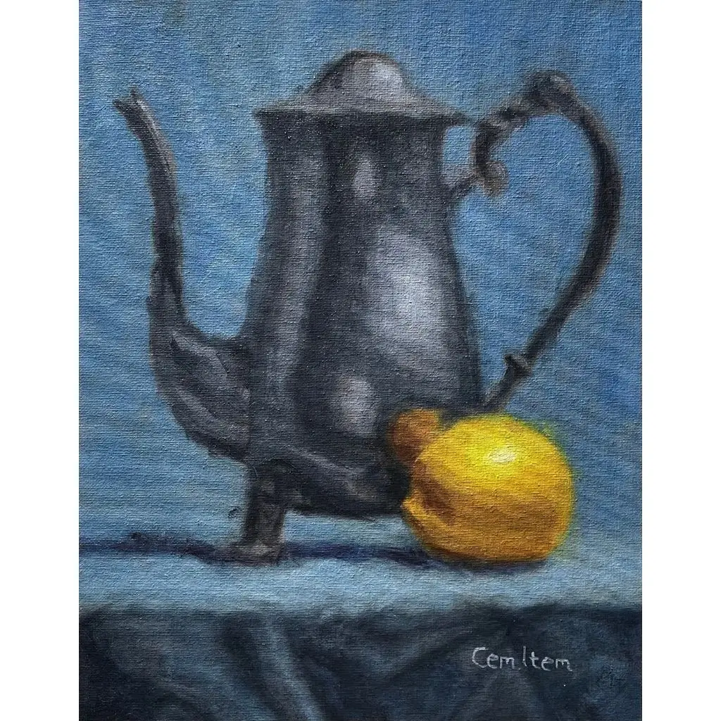 P120 Tea pot and Lemon