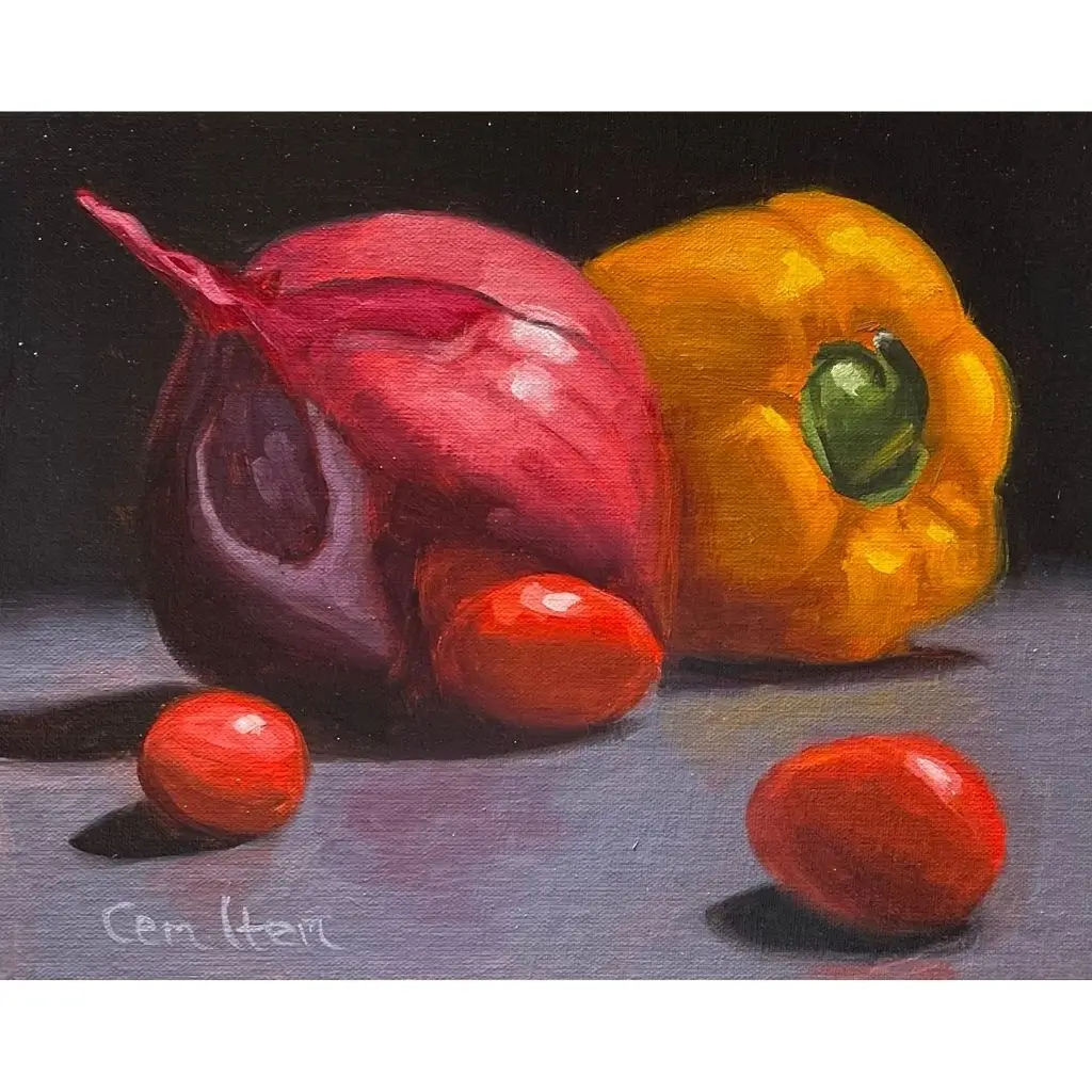 P127 Onion, Pepper and Tomatoes
