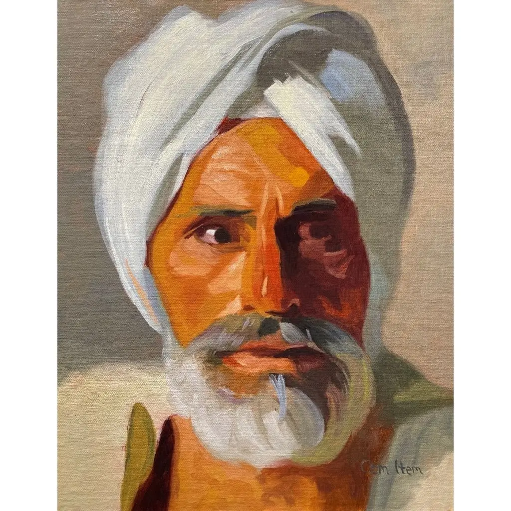 P129 Arab Elder Portrait