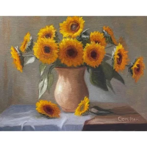 P131 Sunflowers in a Vase
