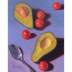 P146 Avocados Tomatoes and Spoon