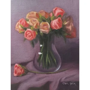 P151 White and Pink Roses