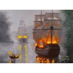 P156 Lanterns in the Fog